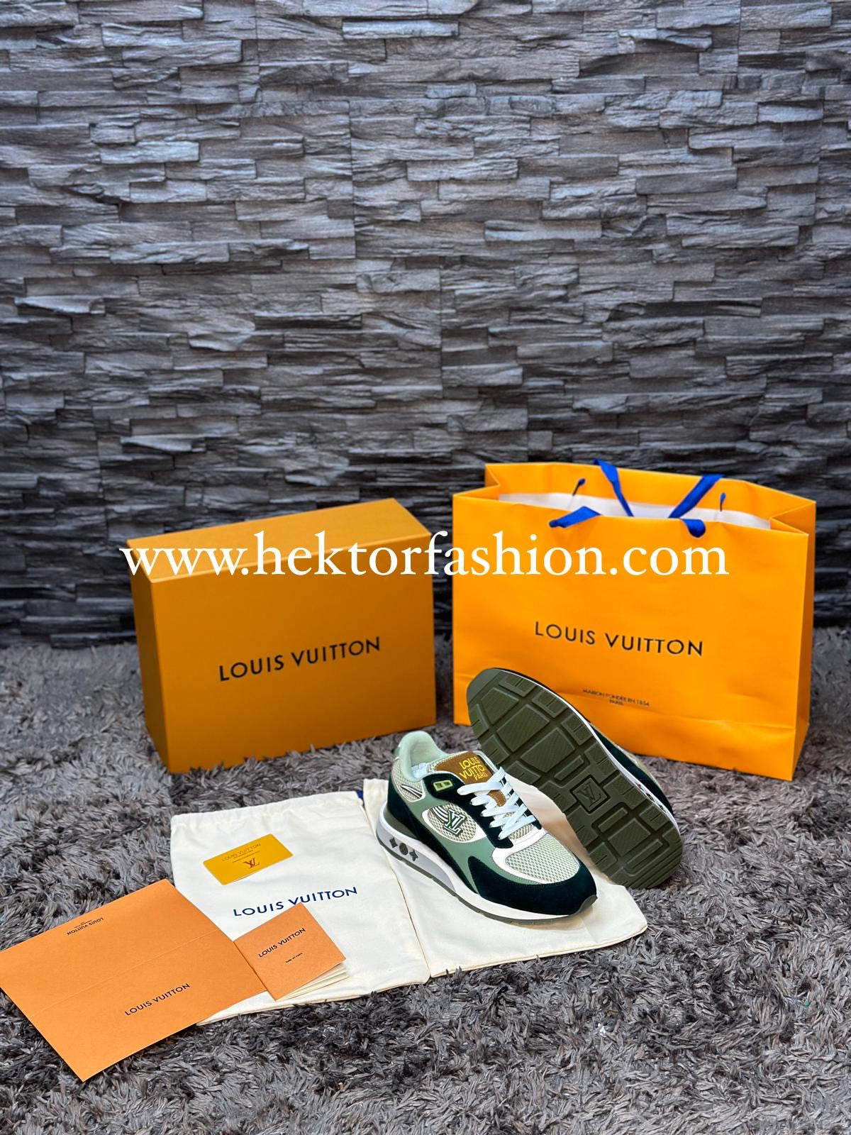 Louis Vuitton Run Away Sneakers Green