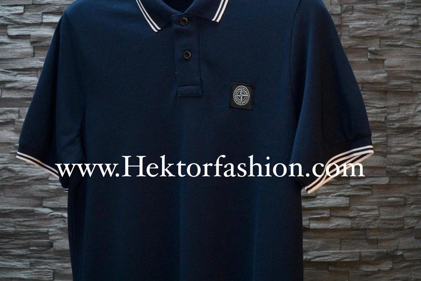 Stone Island Polo Blauw