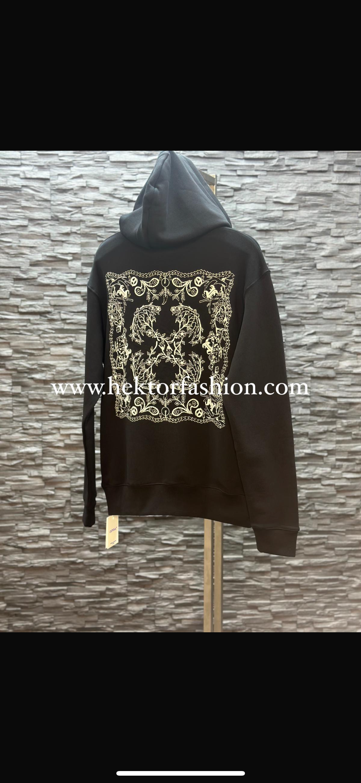 Off White Hoodie Black