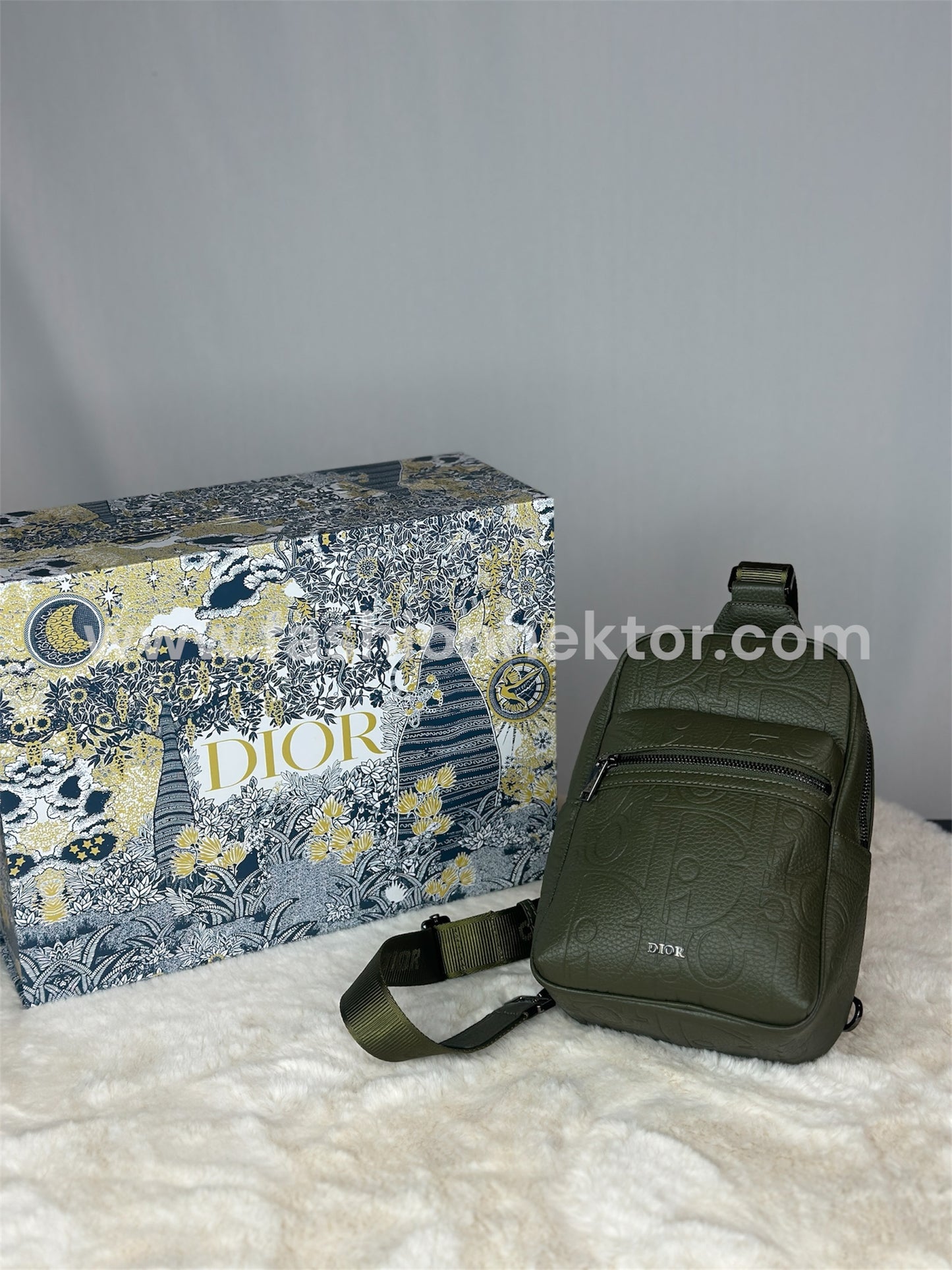 Dior Schouder Tas Kaki Groen