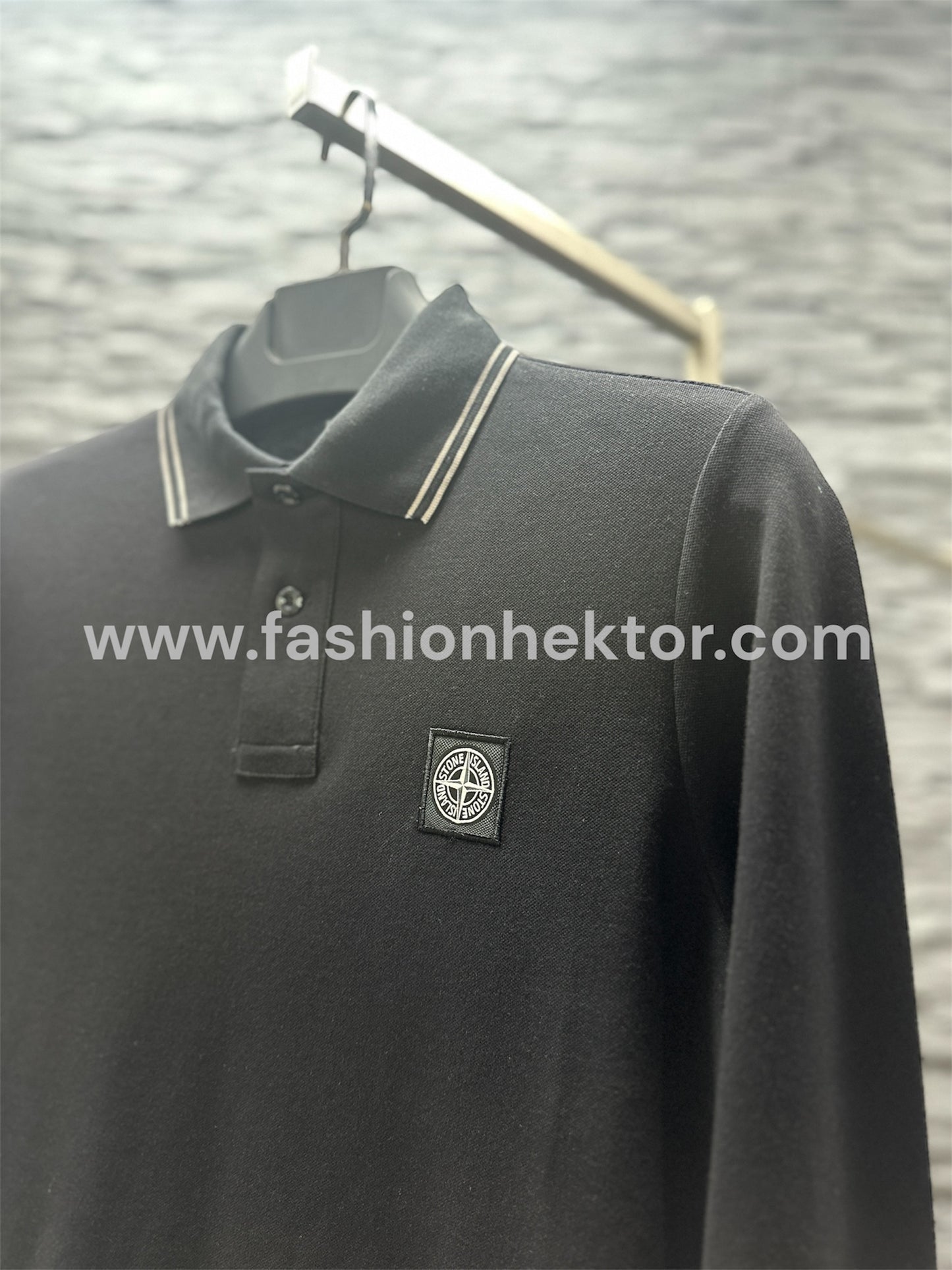 Stone Island

20748 polo van piqué katoen met logoborduring