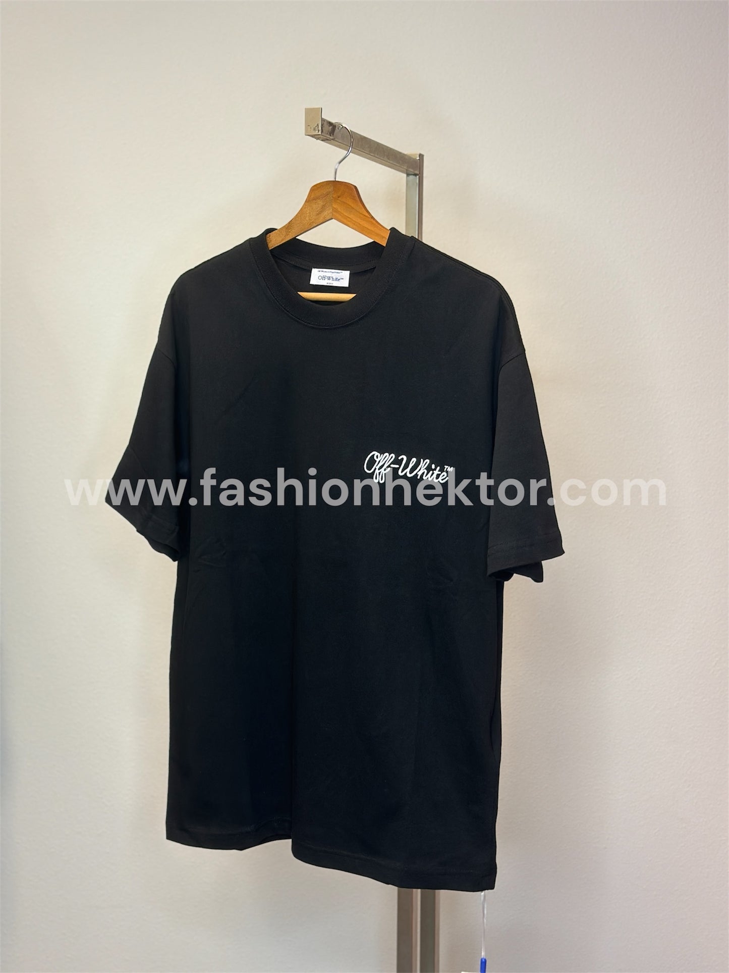 Off White Shirt Zwart