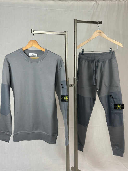 Stone Island Trainingspak Donkergrijs