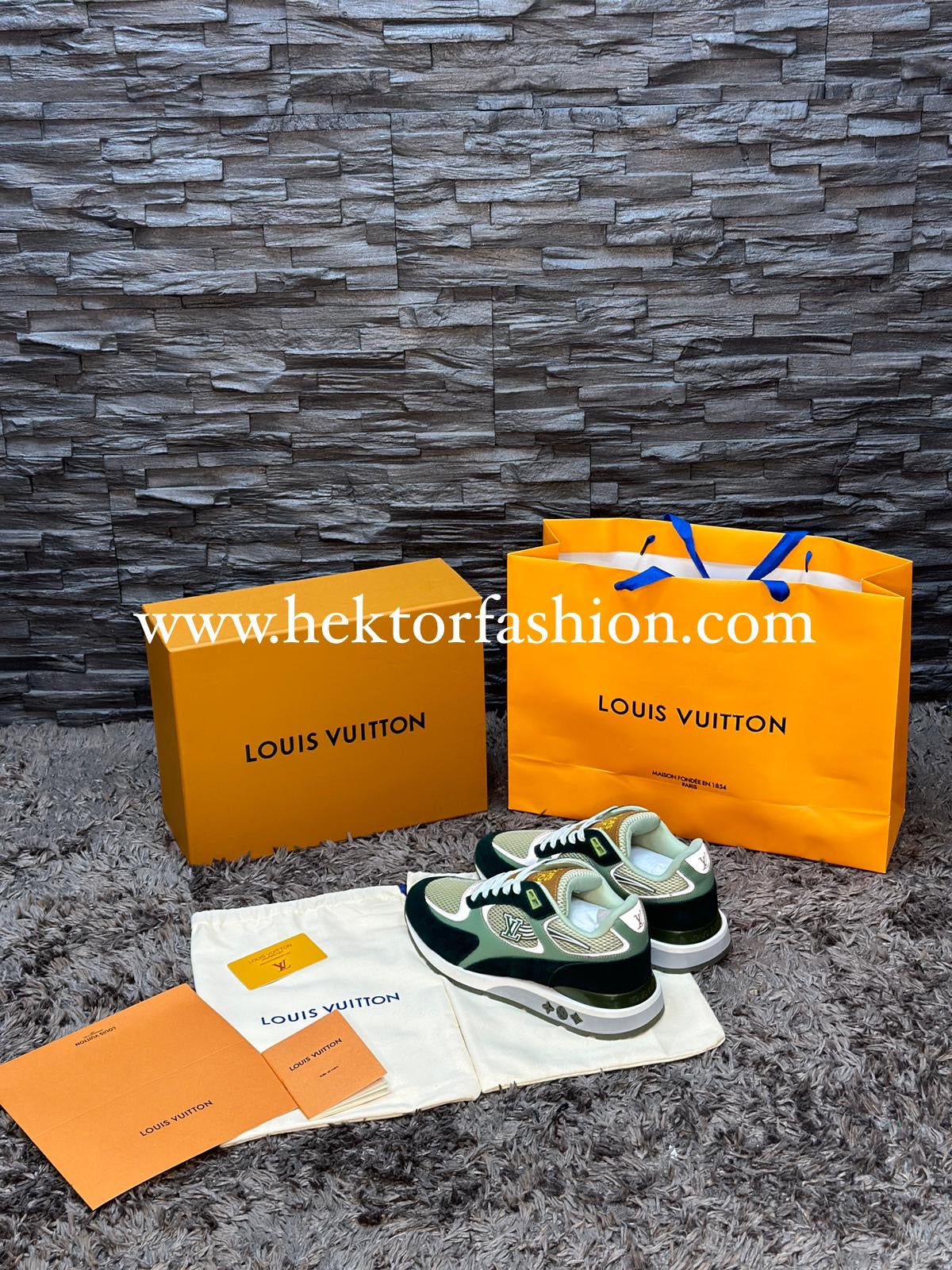 Louis Vuitton Run Away Sneakers Green