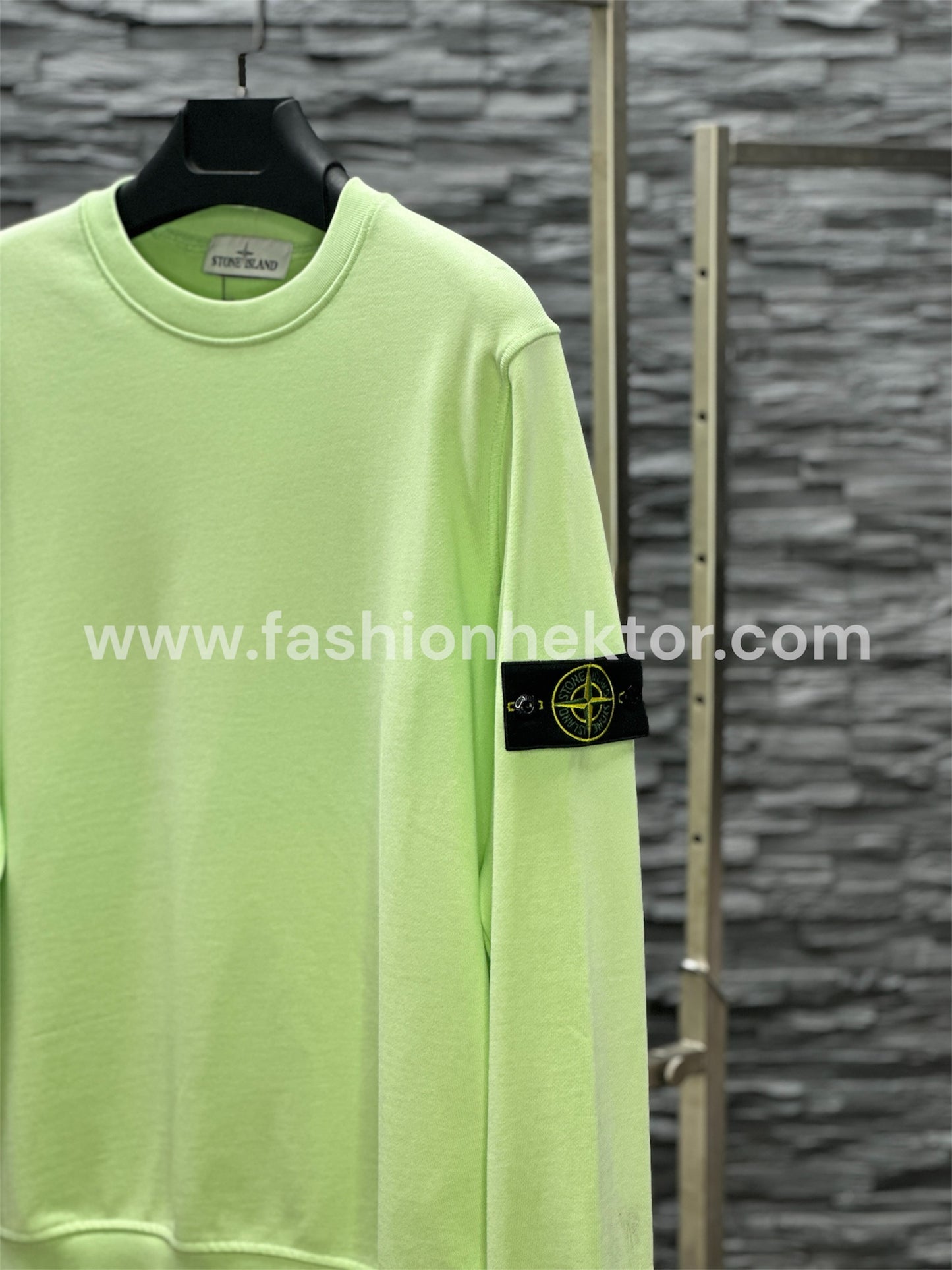 Stone Island
63051 sweater met ronde hals en logopatch