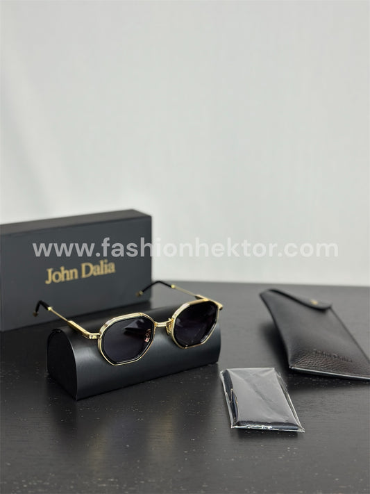 John Dalia Sunglasses Black/Gold
