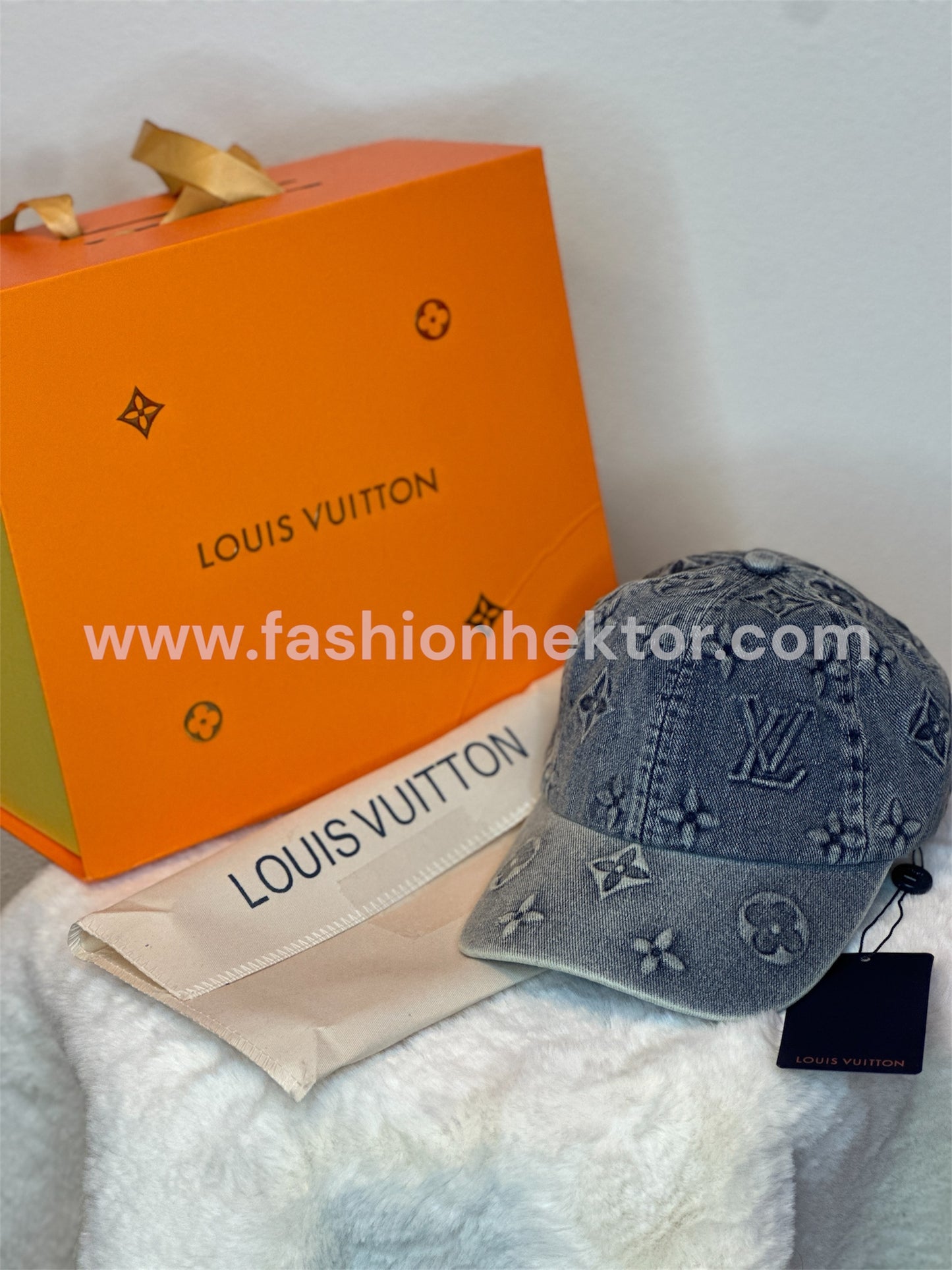 Louis Vuitton Monogram Washed Denim Cap