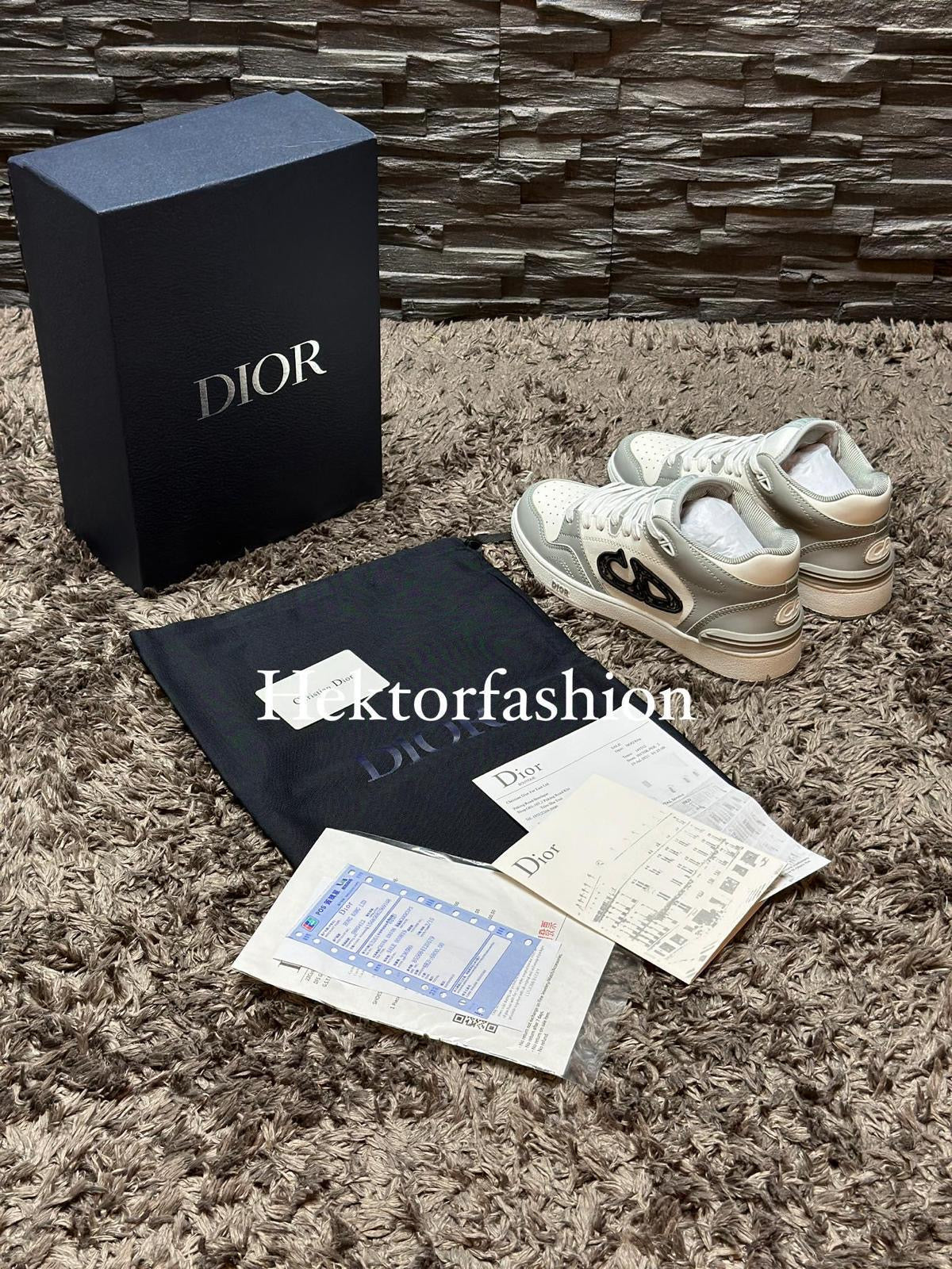 Dior B57-middelhoge sneaker Gray