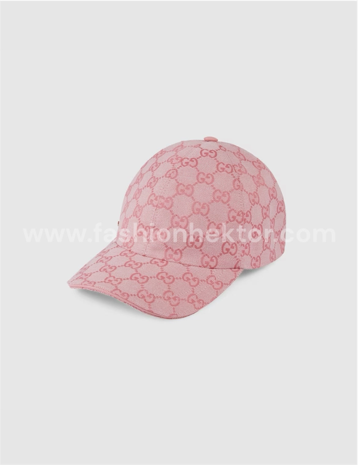 GG Canvas Baseball Hat (Beige met blauwe band)