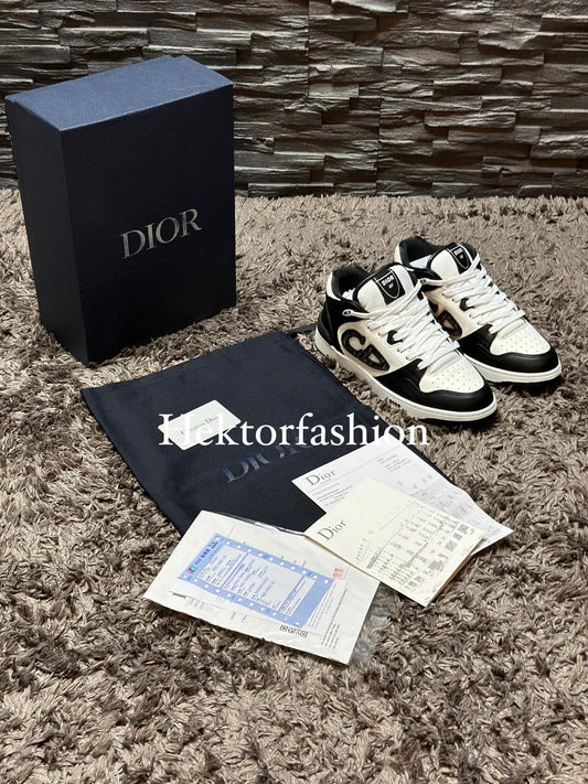 Dior B57-middelhoge sneaker Black/White