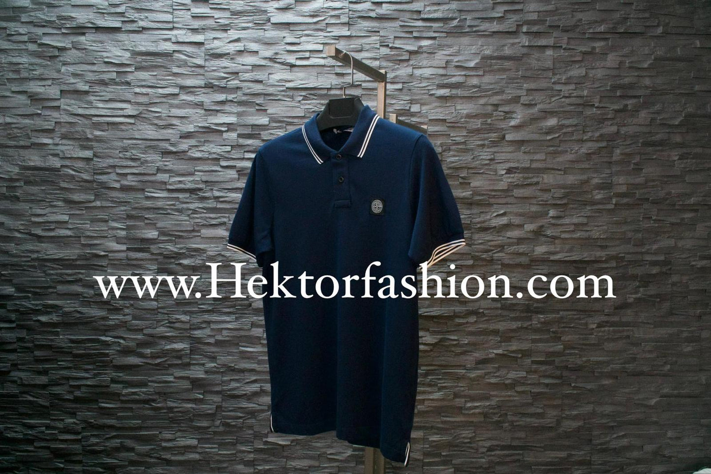 Stone Island Polo Blauw