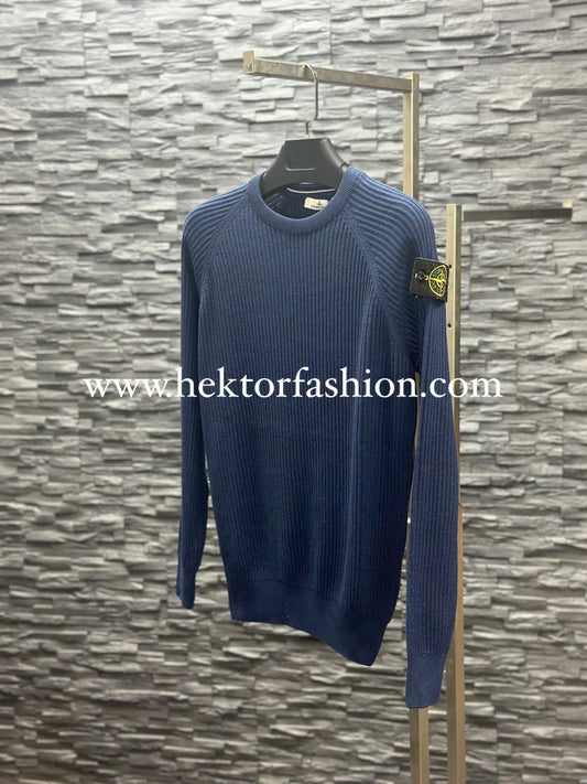 Stone Island Sweater Trico Blue