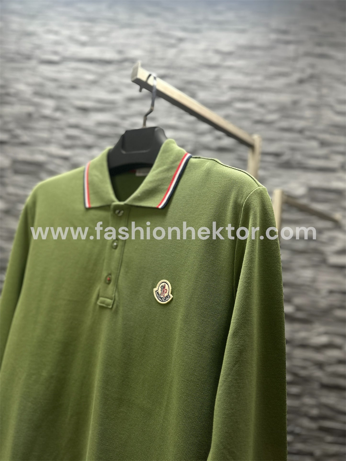 Moncler Basic Logo Sweat/Shirt Khaki